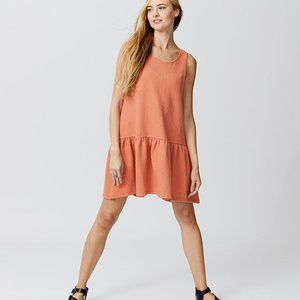 NWT Free People Coral Sleeveless Drop-Waist Dress